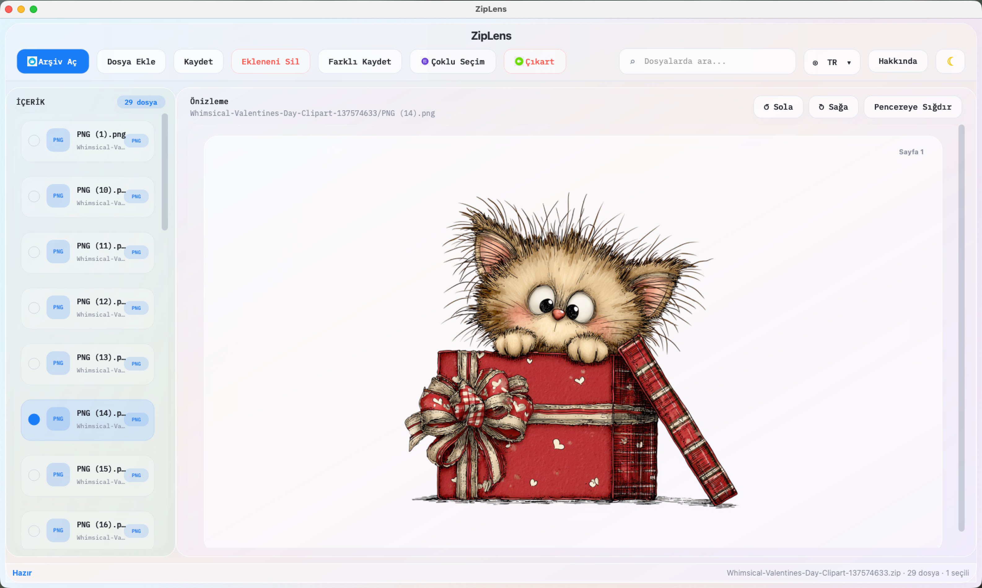 ZipLens image archive preview
